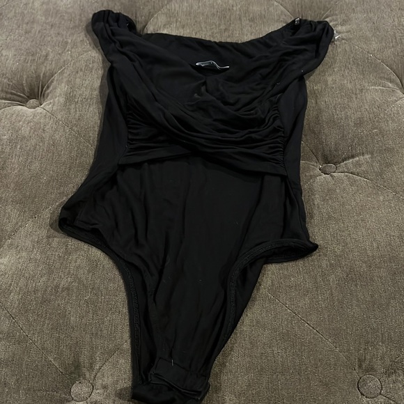 Fashion Nova Tops - Fashion nova cross over bodysuit size medium